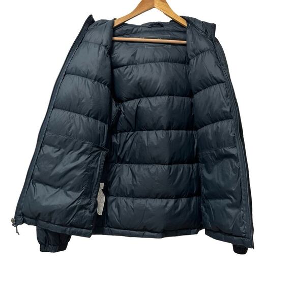 Eddie Bauer Mens 650 Down Wide Channel Hooded Puffer Jacket Size M Gray Packable - Picture 3 of 7